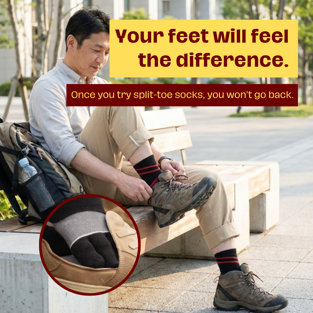 WalkerSocks™ ActiveStride – Split-Toe Walking Socks