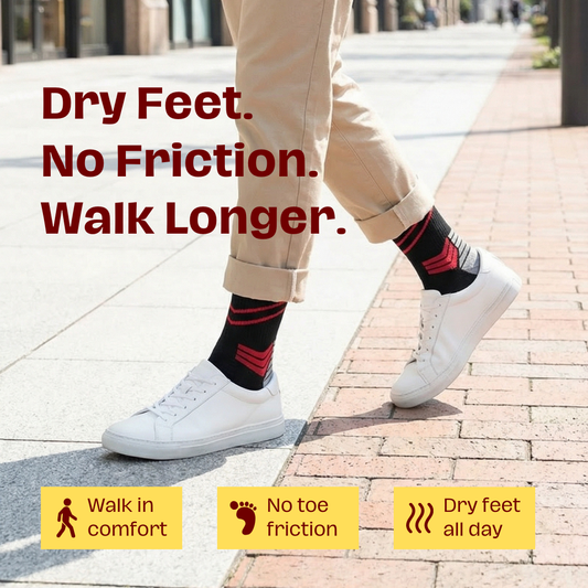 WalkerSocks™ ActiveStride – Split-Toe Walking Socks